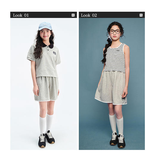 笛莎Deesha青少年女童裤子2025夏季女童针织短裤 商品图3