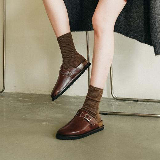 RIMRIM塑型马皮鞋凉鞋女夏季新款厚底勃肯鞋休闲百搭罗马半拖鞋马皮 勃肯鞋2377-1 商品图2