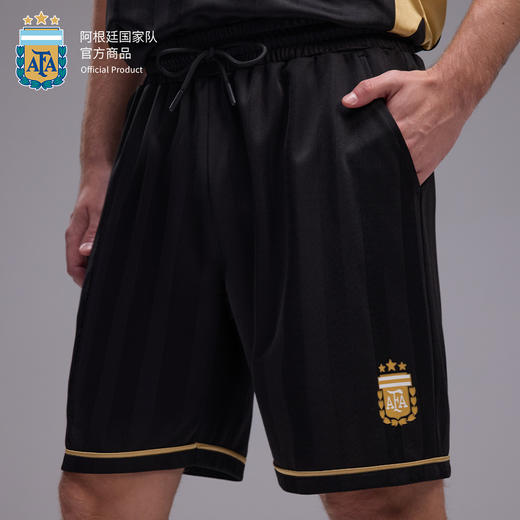 【官方正版】阿根廷国家队 | 夏季新款黑金短裤运动休闲透气 商品图2