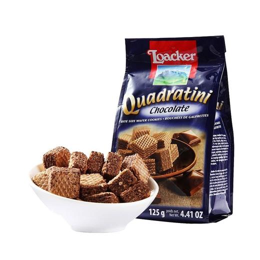 莱家 巧克力味粒粒装威化饼干 125g/袋 商品图2