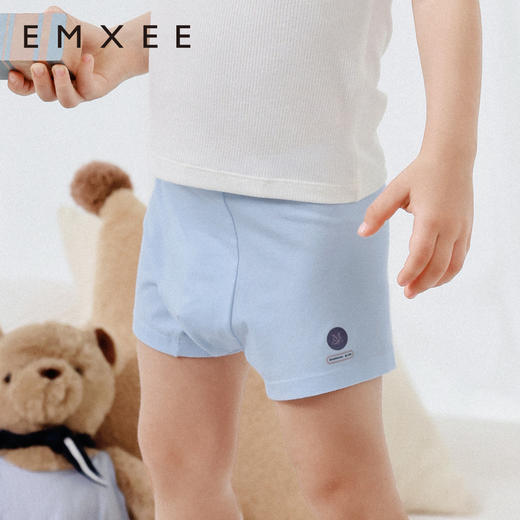 【母婴服配】嫚熙儿童内裤男小童四角短裤宝宝不夹屁屁纯棉平角裤 商品图2