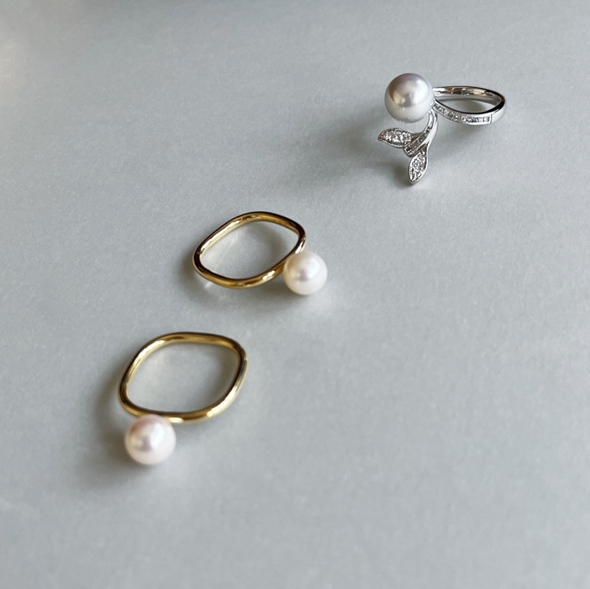 CHIC系列 18K镶AKOYA珍珠 戒指