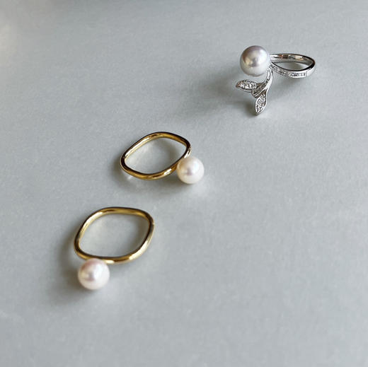 CHIC系列 18K镶AKOYA珍珠 戒指 商品图0