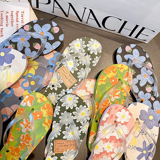 【出行必不可少一双时尚潮鞋】新款夏季网红人字拖女士厚底外穿沙滩海边时尚夹脚趾凉拖鞋女。ry 商品图2