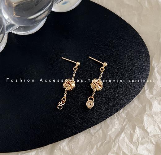 小众品牌原单宋慧乔同款925银针镀金耳环 商品图7