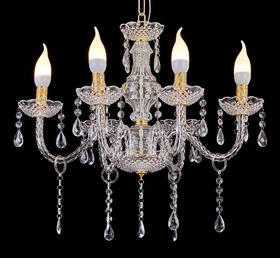 6头水晶吊灯圆碟款（运费自理）