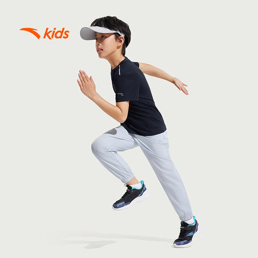 安踏儿童梭织运动长裤男大童莱卡梭织运动长裤352527504 商品图2