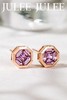JULEE JULEE茱俪珠宝  18K玫瑰金精切粉蓝宝石耳饰 商品缩略图0