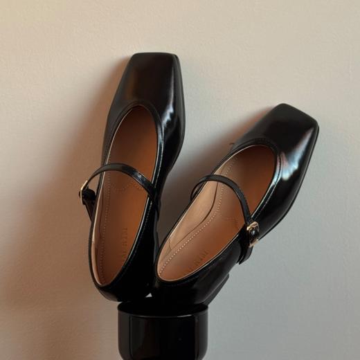 RIM RIM复古一字带玛丽不累脚法式玛丽珍软底春秋工作鞋皮鞋2460 商品图2