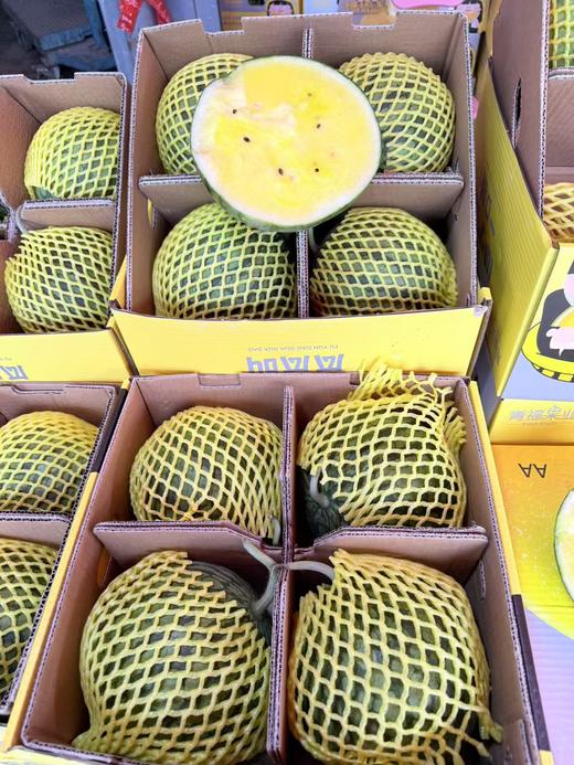 冰淇淋黄金西瓜网红薄皮西瓜9kg整箱装4个/箱【精选】 商品图4