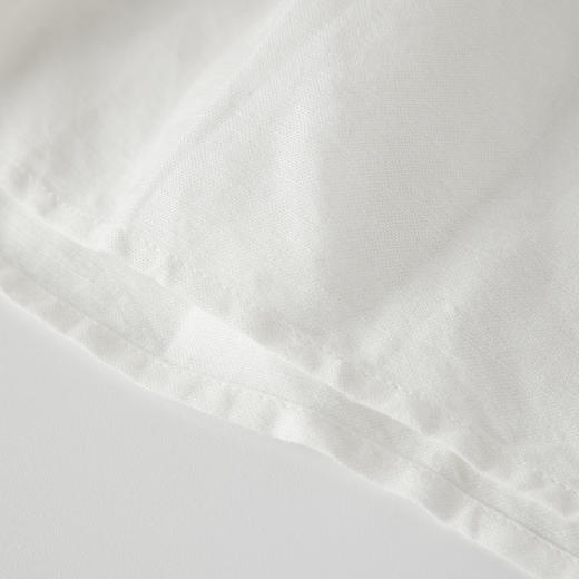 ROMI STUDIO -B “精致呼吸” 棉麻好打理短款A字复古白半裙 Q3474 商品图5