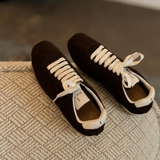 RIM RIM【松弛系列】复古撞色运动薄底德训鞋休闲塑形马皮鞋202403 商品图4