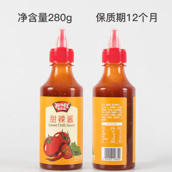 极美滋甜辣酱280g手抓饼炸薯条鸡翅酱料披萨汉堡蘸酱挤压瓶调味酱 /粮油调味 /调味品 /中式酱料 商品图1