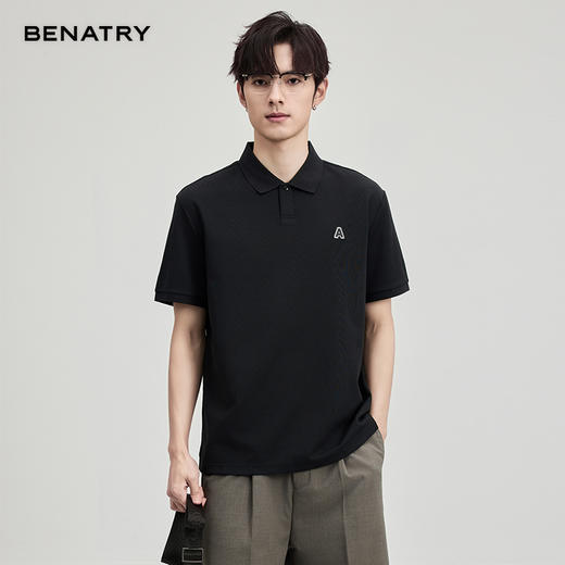 贝纳川260克爆米花棉短袖POLO ECF114001 商品图4
