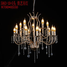 5063-10+5铁艺吊灯（运费自理）