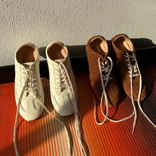 RIM RIM百搭复古阿甘鞋女平底板鞋德训鞋轻便运动休闲鞋2477-1 商品图5