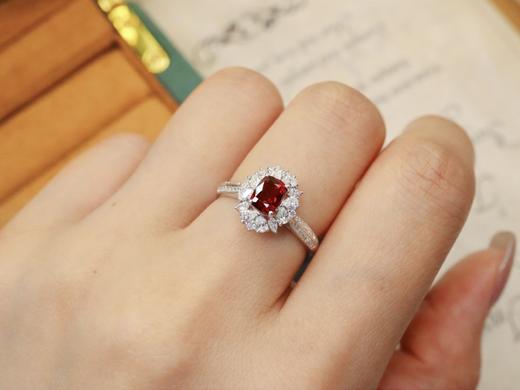 1.03ct刻面红宝石戒指 商品图3