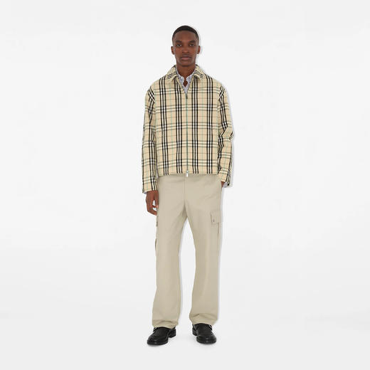 BURBERRY 巴宝莉 男士格纹棉质哈灵顿夹克外套 格子 8101040 C1849 商品图1