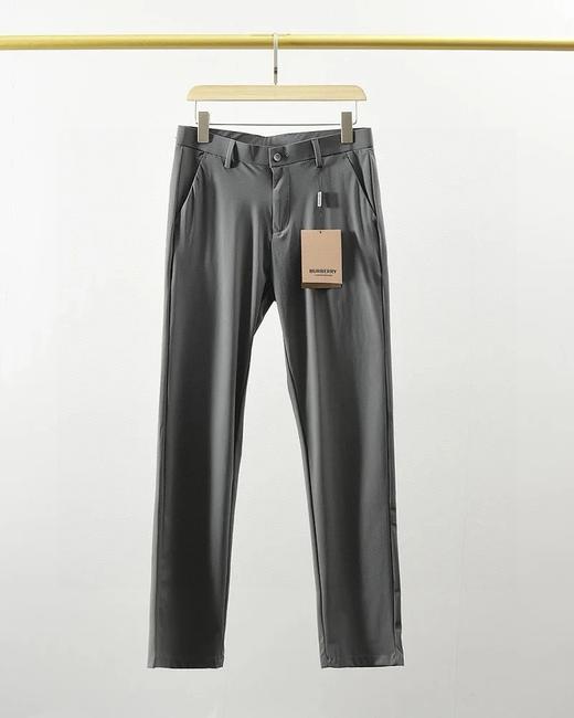 巴宝莉（Burberry）2025春夏季新款男士冰丝弹力牛奶丝薄款休闲西裤 商品图3