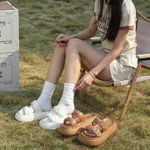 【把 “舒适”带回家】夏季新款厚底拖鞋eva凉拖鞋夏女户外女鞋室内踩屎感防滑凉鞋女式。ry 商品图1