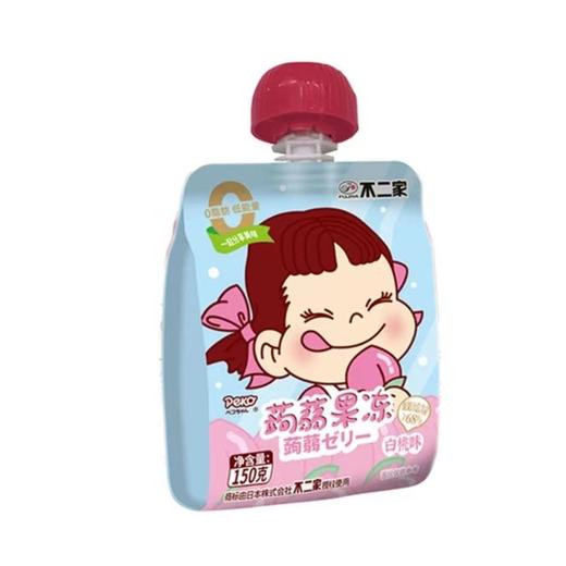 不二家 蒟蒻可吸果冻(白桃味) 150g/袋 商品图1