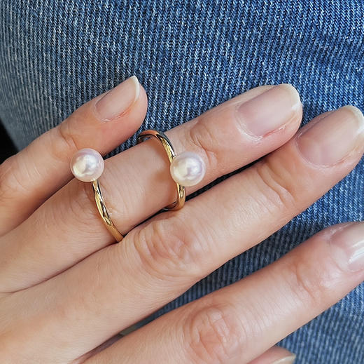 CHIC系列 18K镶AKOYA珍珠 戒指 商品图2