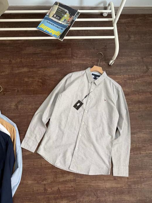 D041410新款配色！牛津纺长袖衬衫男士上衣 商品图12