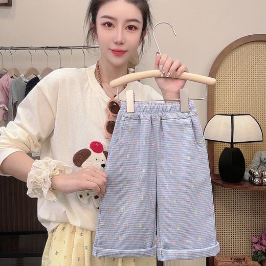 【网红爆款】2025新款亲子装儿童T恤套装彩虹波点格子裤男童女童夏季短袖T恤聚 商品图8