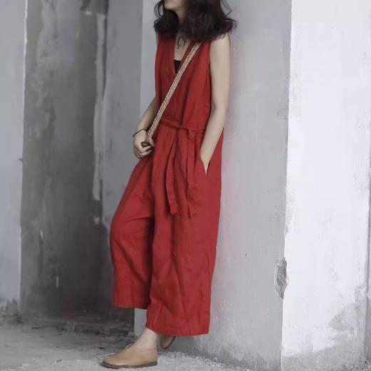 裁缝学苑AS459亚麻连衣阔腿裤纸样女装九分裤背心连体裤子样板图纸 商品图1