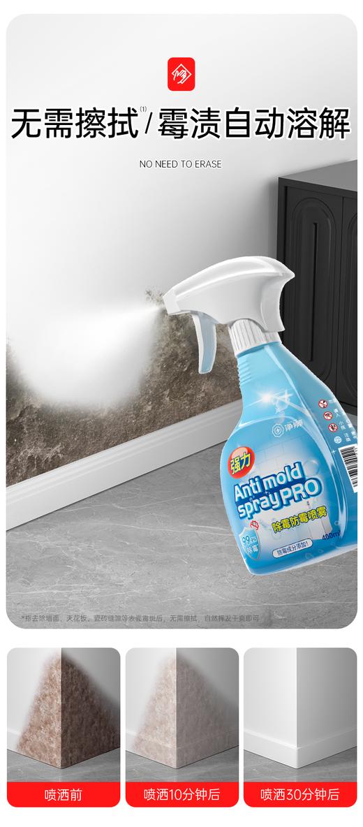 净狮除霉防霉喷雾400ML/瓶 商品图3