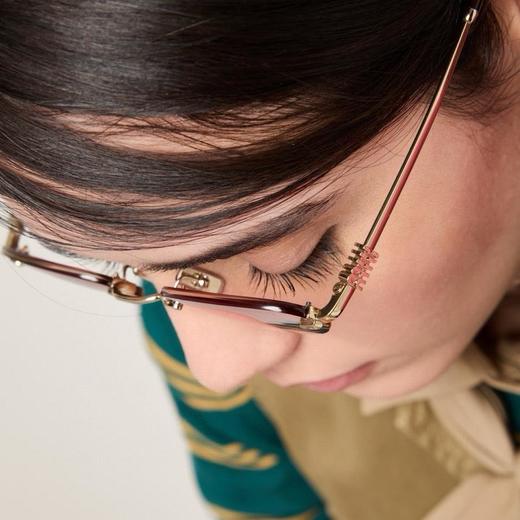 MIUMIU缪缪字母镜腿金属无框张元英ins款复古椭圆形时尚太阳镜（JH） 商品图9