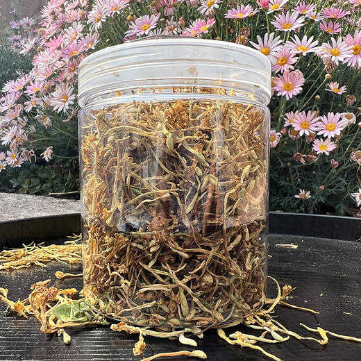 云南【纯野生金银花】饱满鲜艳 自然馥郁 香气纯正 深山自然生长，手工采摘，自然晾晒！ 商品图5