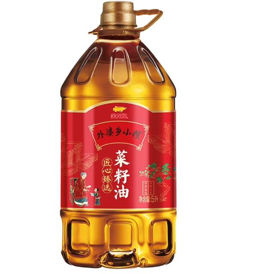 【集采】金龙鱼外婆乡小榨匠心臻选菜籽油(非转)5L 商品图0