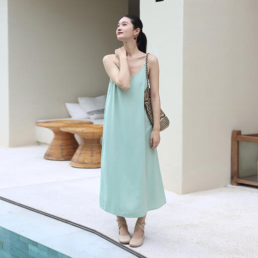 绽放210朵/凉凉吊带玫瑰纤维撞色可调节圆绳系带长短款百搭上衣 商品图2