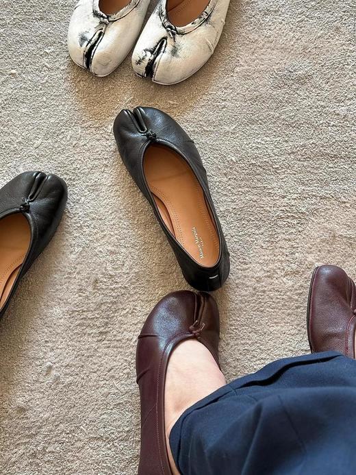 马吉拉MM6皱褶分趾鞋Tabi分趾芭蕾舞单鞋（HC） 商品图4