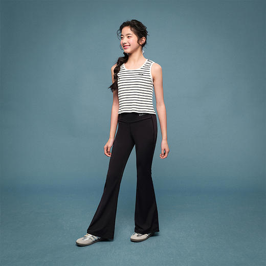 笛莎Deesha青少年女童裤子2025夏季女童微喇瑜伽裤 商品图2