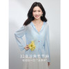 【专属特价】熙世界baby蓝薄针织衫防晒罩衫女夏季户外穿搭连帽长袖空调衫上衣 商品缩略图2