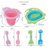 【软胶折叠桶沙摊玩具】儿童便携沙滩挖沙戏水玩具 软胶折叠水桶 沙模铲子 户外沙池玩沙工具 商品缩略图4