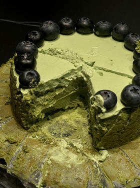 抹茶巴斯克芝士男生女生生日蛋糕（抹茶控必点）