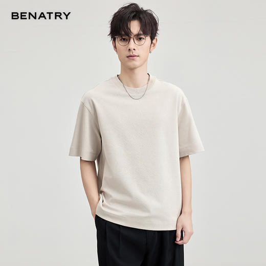 贝纳川破洞珠地提花短袖T恤ECF114002 商品图9