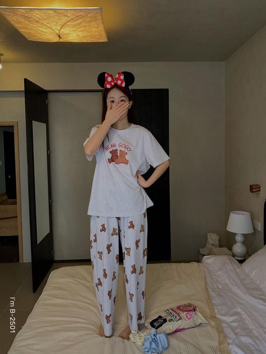 老米优品🎈3-5天！ 《小熊环游记🐻冰瓷棉熊熊乐园家居服套装》轻，薄，软，可爱出圈！！TZ250414A 商品图2