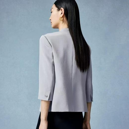 【à perles】TH*30姆米真丝西装V领七分袖短款外套【现货】 商品图6