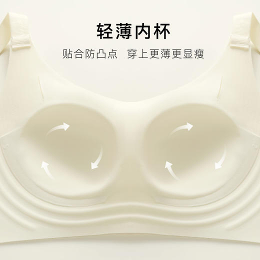 【大胸显小】无痕软支撑上托聚拢内衣女侧收防垂防外扩无钢圈文胸浅吟离歌 商品图5