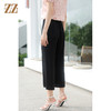 佐尔美佐尔美夏季纯色桑蚕丝阔腿裤女高腰垂感休闲裤女E32KS95 商品缩略图4