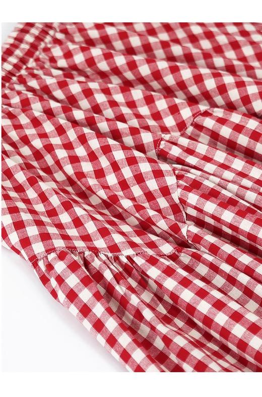 裁缝学苑AS467格子半身裙纸样女装拼接伞裙夏季中长款裙子样板图纸 商品图3