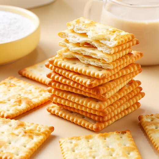 素咖云超 台湾谷物饼干 茶味&酵母苏打饼干 台湾进口 烘焙工艺 薄脆香酥 盒装送礼 便携包装 芥花油替代棕榈油 轻食低负担 溯源纯素食品 休闲茶点 健康零食 商品图1