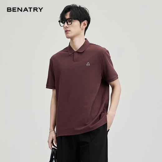 贝纳川260克爆米花棉短袖POLO ECF114001 商品图2