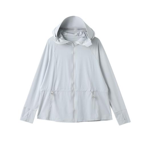 白L2 臣禾【抽绳连帽防晒衣】 休闲薄外套	JZ252010475 商品图9