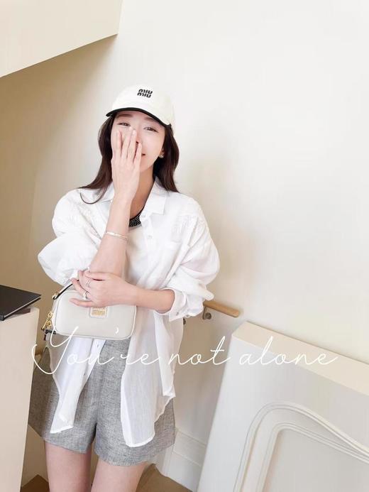 MIUMIU缪缪logo刺绣徽标2025新款棒球帽男女同款情侣款（CO） 商品图13