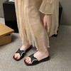 【怎么穿都好看】仙女风蝴蝶结凉拖鞋女夏季新款外穿平底百搭高级感鞋珍珠拖鞋。ry 商品缩略图3
